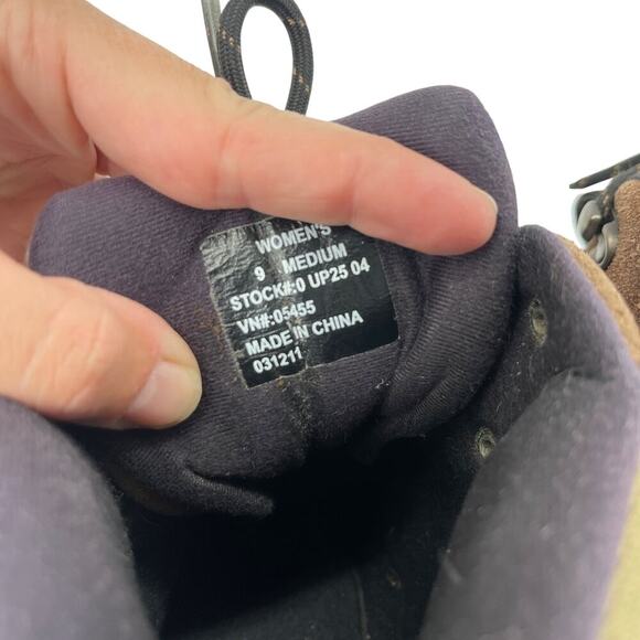 L.L. Bean Women's Hiking Boots Brown Suede Size 9 - Picture 6 of 9